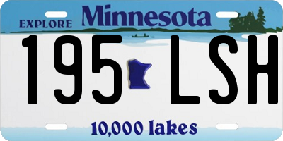 MN license plate 195LSH