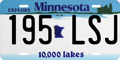 MN license plate 195LSJ