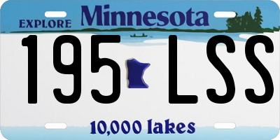 MN license plate 195LSS