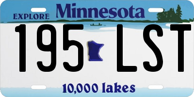 MN license plate 195LST