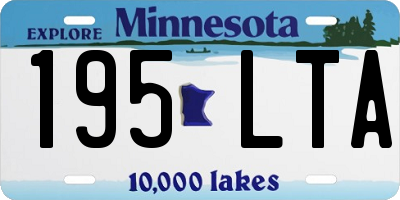 MN license plate 195LTA