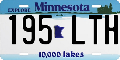 MN license plate 195LTH