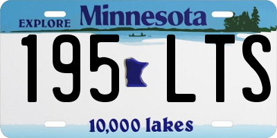 MN license plate 195LTS