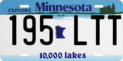 MN license plate 195LTT