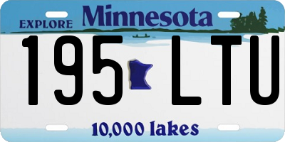 MN license plate 195LTU