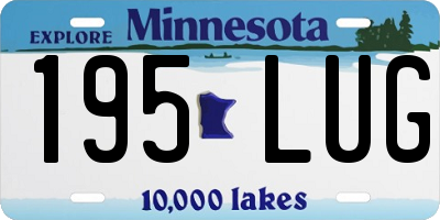 MN license plate 195LUG