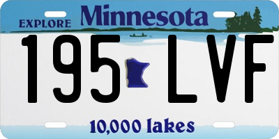 MN license plate 195LVF