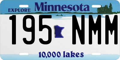 MN license plate 195NMM