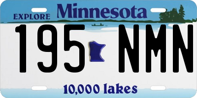 MN license plate 195NMN