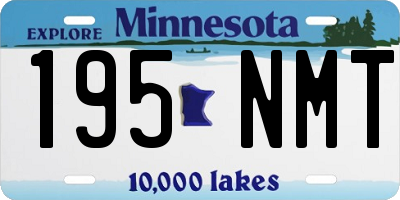 MN license plate 195NMT