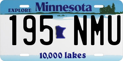 MN license plate 195NMU