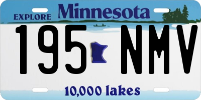 MN license plate 195NMV