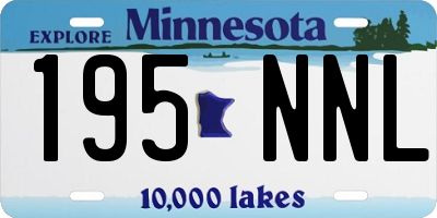 MN license plate 195NNL