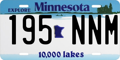 MN license plate 195NNM