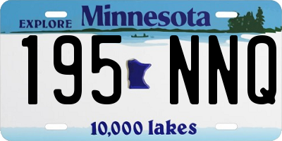 MN license plate 195NNQ
