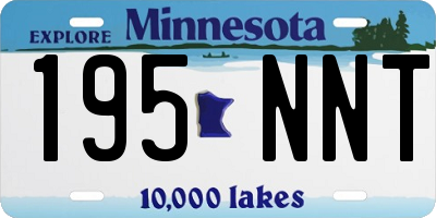 MN license plate 195NNT