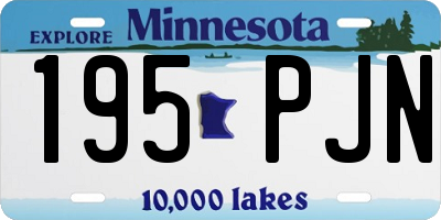 MN license plate 195PJN