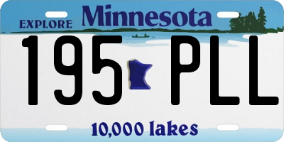 MN license plate 195PLL