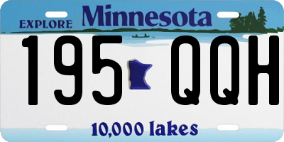 MN license plate 195QQH