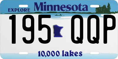 MN license plate 195QQP