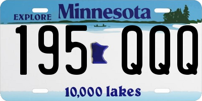 MN license plate 195QQQ