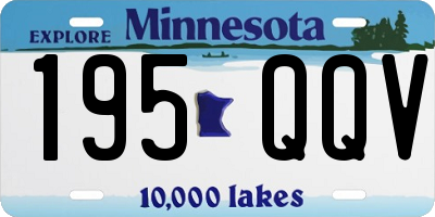 MN license plate 195QQV