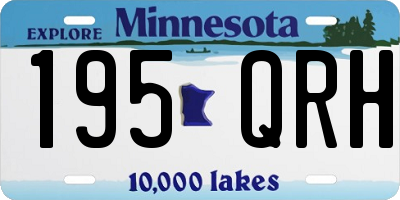 MN license plate 195QRH