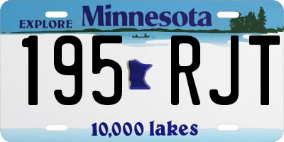 MN license plate 195RJT
