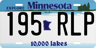MN license plate 195RLP