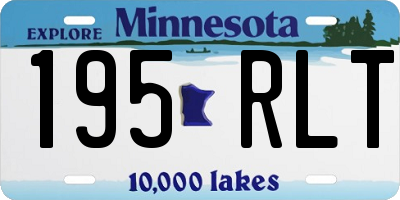 MN license plate 195RLT