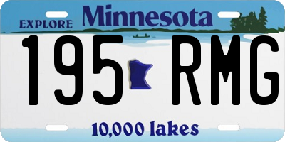 MN license plate 195RMG