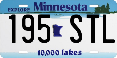 MN license plate 195STL