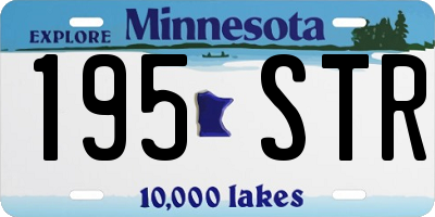 MN license plate 195STR