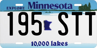 MN license plate 195STT