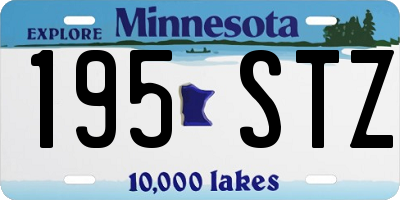 MN license plate 195STZ