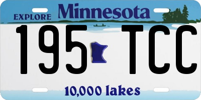 MN license plate 195TCC