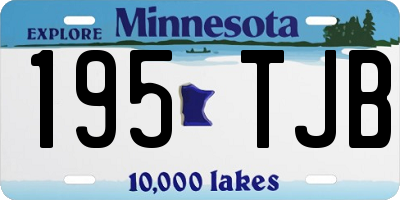 MN license plate 195TJB