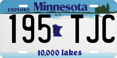 MN license plate 195TJC
