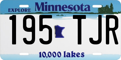 MN license plate 195TJR