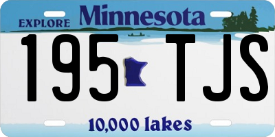 MN license plate 195TJS