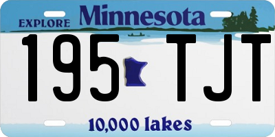 MN license plate 195TJT