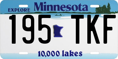 MN license plate 195TKF