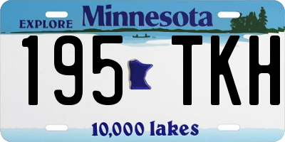 MN license plate 195TKH