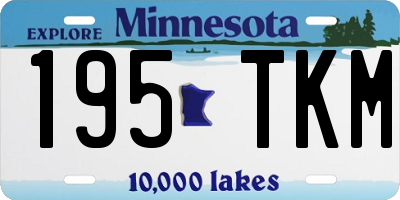 MN license plate 195TKM