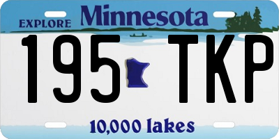 MN license plate 195TKP