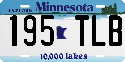 MN license plate 195TLB