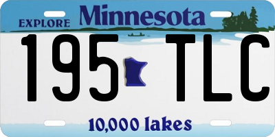 MN license plate 195TLC