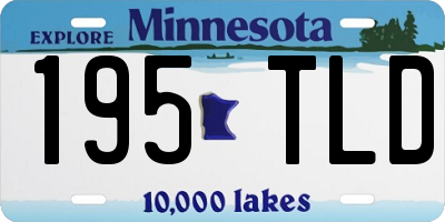 MN license plate 195TLD