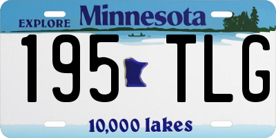 MN license plate 195TLG