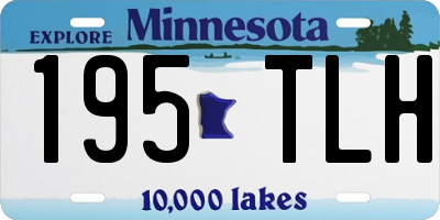 MN license plate 195TLH